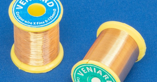 Fly Tying Copper Wire - 3 Spools Of 0.17mm Fine Wire, 25 Feet Each (MAT-C01)